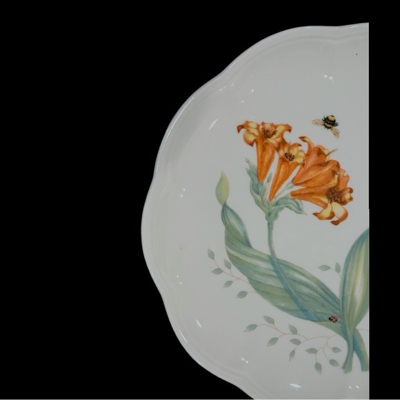 Lenox Butterfly Meadow Dragonfly accent plate. NWT! Very pretty! - Picture 7 of 12
